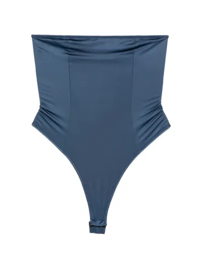 Kiki De Montparnasse Liquid Contour Bodysuit In Blue