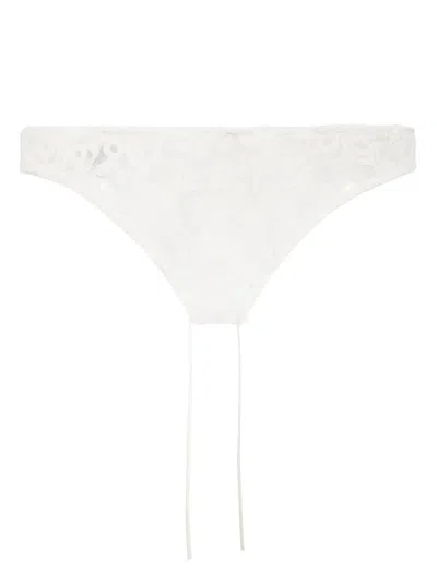 Kiki De Montparnasse Lola Corset Lace Briefs In White