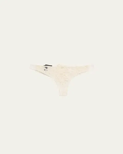 Kiki De Montparnasse Lola Embroidered Corset Panty In Ivory
