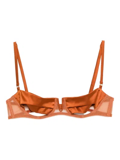 Kiki De Montparnasse Maxim Baclonette Bra In Brown