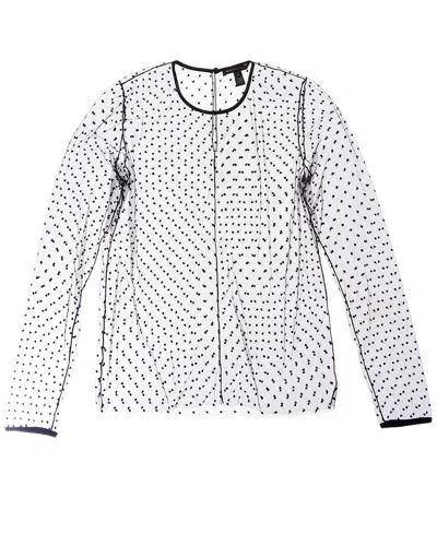 KIKI DE MONTPARNASSE KIKI DE MONTPARNASSE MERCI SILK-TRIM TOP