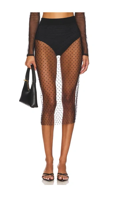 Kiki De Montparnasse Merci Slip Skirt In 블랙