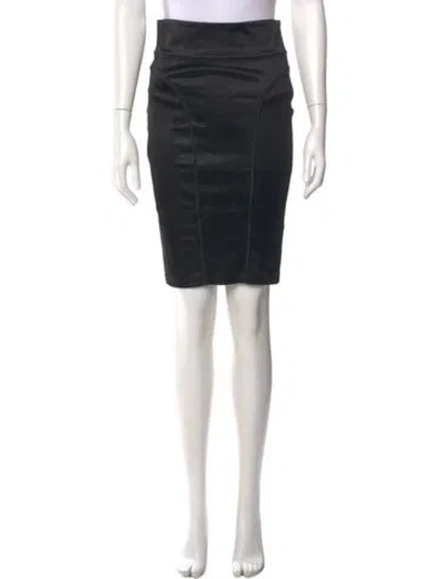 Pre-owned Kiki De Montparnasse Mesh Accents Knee-length Skirt In Black