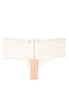 Kiki De Montparnasse Mid-rise Lace Briefs In Neutrals