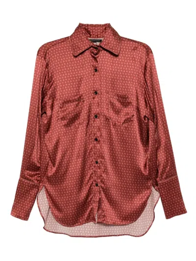 Kiki De Montparnasse Moi Pajama Top In Red
