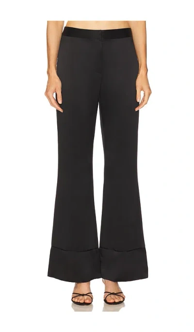 Kiki De Montparnasse Oversized Silk Pant In Black