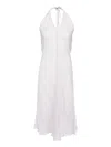 Kiki De Montparnasse Papillon Tetine Keyhole Halter Dress In Purple