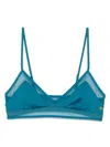 Kiki De Montparnasse Peep Show Bikini Top In 蓝色