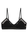Kiki De Montparnasse Peep Show Bikini Top In 黑色