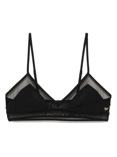 Kiki De Montparnasse Peep Show Bikini Top In 黑色