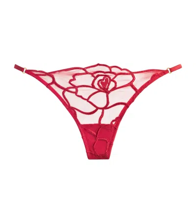 Kiki De Montparnasse Petite Chou Thong In Red