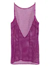 Kiki De Montparnasse Pointillee Mini V-back Dress In Purple