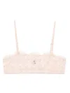 Kiki De Montparnasse Rosette Bandeau Soft Bra In Pink