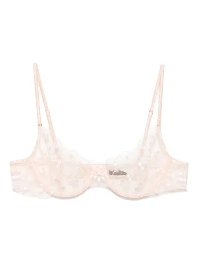 Kiki De Montparnasse Rosette Demi Bra In Neutral