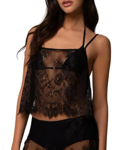 Kiki De Montparnasse Sabine Lace Coverup In Black