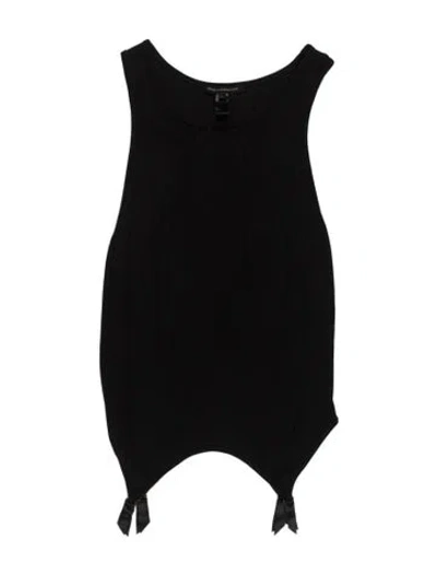 Pre-owned Kiki De Montparnasse Scoop Neck Sleeveless Top In Black