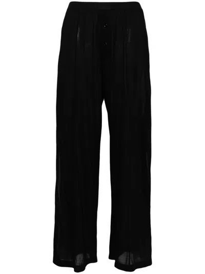 Kiki De Montparnasse Seam-detail Trousers In Black