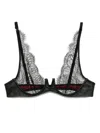 Kiki De Montparnasse Sheer Lace Triangle-cup Bra In Black