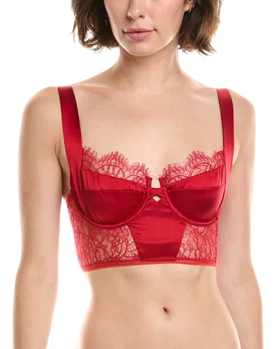 KIKI DE MONTPARNASSE KIKI DE MONTPARNASSE SILK-BLEND CAMARET LONGLINE BRA