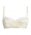 Kiki De Montparnasse Silk-lace Insert Balconette Bra In White