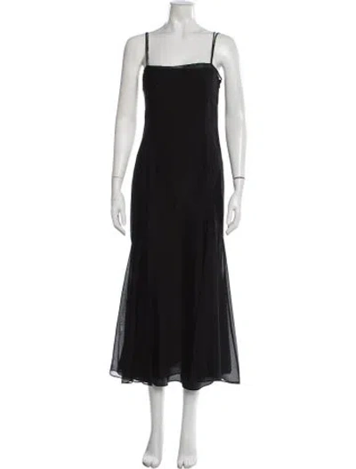 Pre-owned Kiki De Montparnasse Silk Midi Length Dress In Black