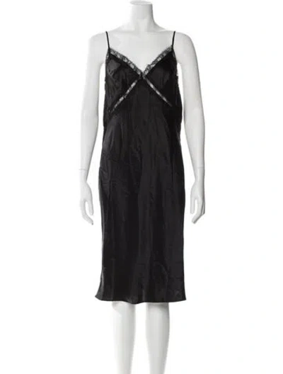 Pre-owned Kiki De Montparnasse Silk Midi Length Dress In Blue