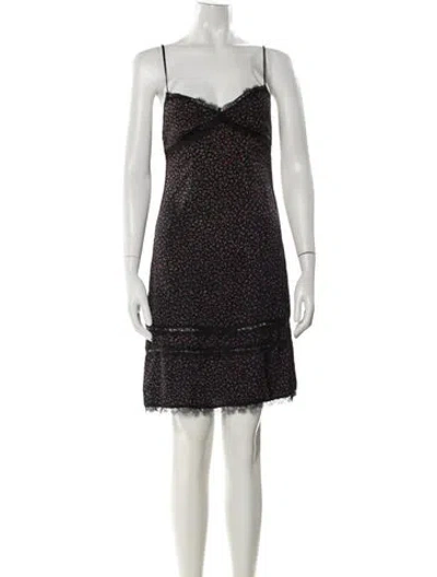 Pre-owned Kiki De Montparnasse Silk Mini Dress W/ Tags In Black