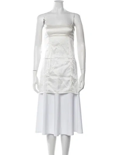 Pre-owned Kiki De Montparnasse Silk Nightgown In White