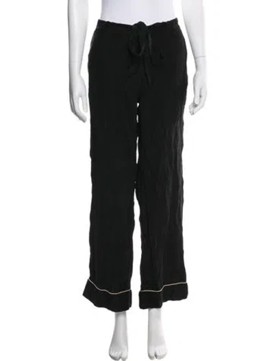 Pre-owned Kiki De Montparnasse Silk Pajamas In Black