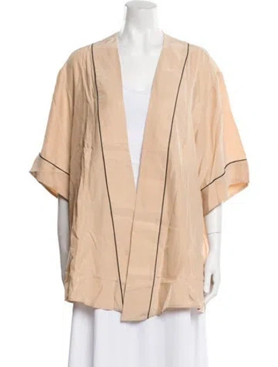 Pre-owned Kiki De Montparnasse Silk Pajamas In Neutral