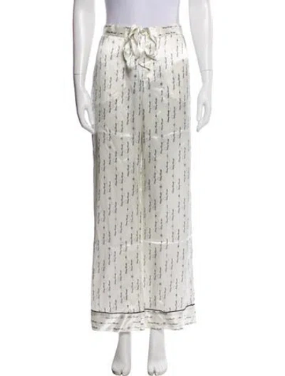 Pre-owned Kiki De Montparnasse Silk Printed Pajamas W/ Tags In Gray