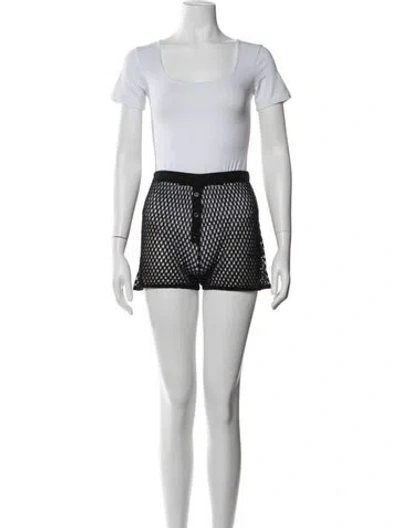 Pre-owned Kiki De Montparnasse Silk Short Set In Black