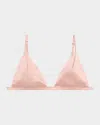 Kiki De Montparnasse Smooth Wireless Triangle Bra In Pink