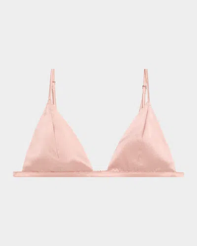 Kiki De Montparnasse Smooth Wireless Triangle Bra In Pink