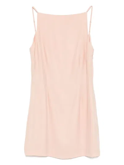 Kiki De Montparnasse Soie Minikleid In Pink