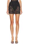 Kiki De Montparnasse Sophie Stretch Lace Skirt In Black
