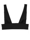 Kiki De Montparnasse Echauffe Embellished Bikini Top In Black