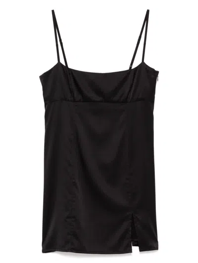 Kiki De Montparnasse Square-neck Nightdress In Black