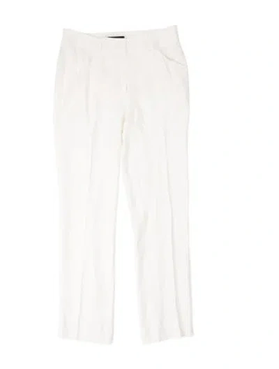 Pre-owned Kiki De Montparnasse Straight Leg Pants In White