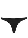 Kiki De Montparnasse Stretch Cut-out Thong In Black