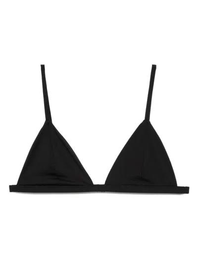 Kiki De Montparnasse Stretch Triangle-cup Bra In Black