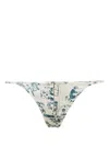 Kiki De Montparnasse Toile Corset G-string Thong In White