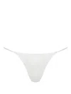 Kiki De Montparnasse Tour Les Jours Charmeuse Thong In White
