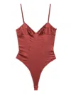 Kiki De Montparnasse Tous Les Jours Bodysuit In Red