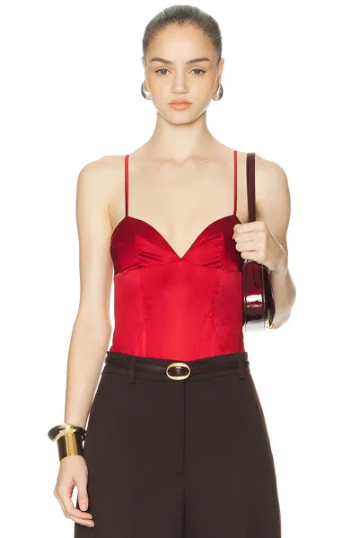 Kiki De Montparnasse Tous Les Jours Bodysuit In Red