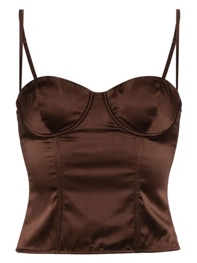 Kiki De Montparnasse Tous Les Jours Bustier In Brown