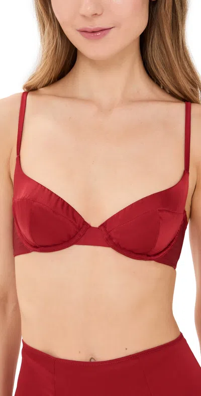 Kiki De Montparnasse Tous Les Jours Demi Bra Red
