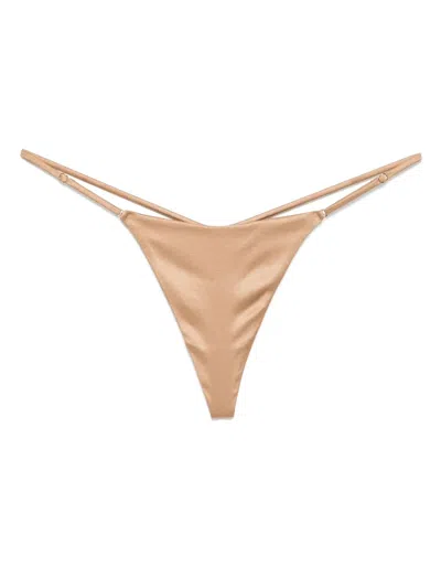 Kiki De Montparnasse Tous Les Jours G-string In Brown