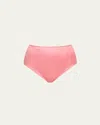 Kiki De Montparnasse Tous Les Jours High-rise Stretch Silk Panties In Rose
