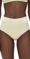 Kiki De Montparnasse Tous Les Jours High Waist Panties Beurre In Yellow